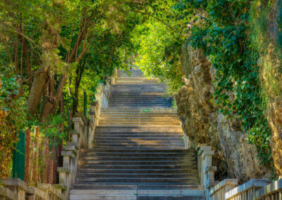 Marjan Hill Stairs in the Split city, Croatia